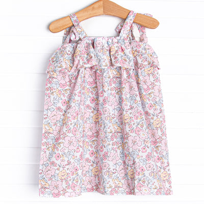 Sunset Florals Dress, Pink