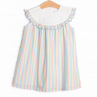 Rainbow Waves Dress, Blue