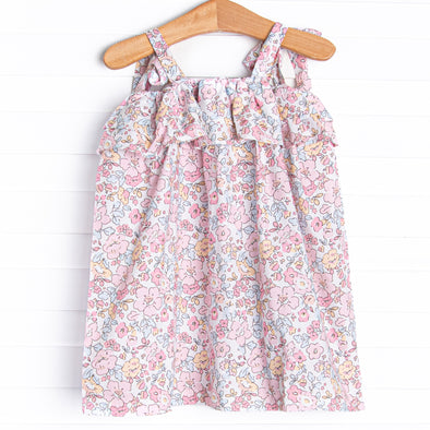 Sunset Florals Dress, Pink