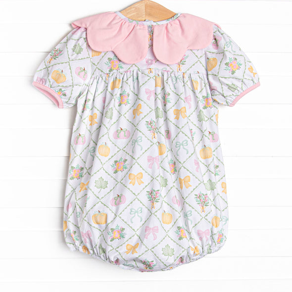 Bows and Borders Scalloped Bubble, Pink