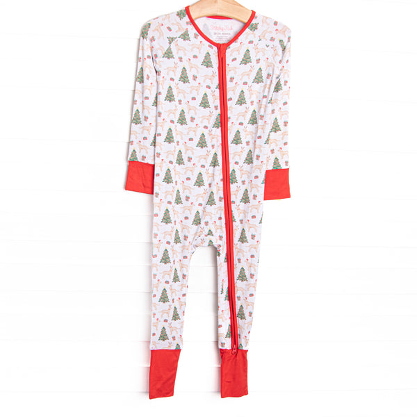 This zippy is made of the extremely soft, stretchy bamboo viscose fabric that feels like butter.