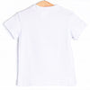 Big Brother Applique Top, White