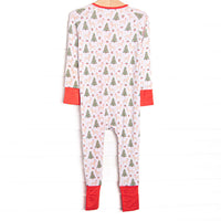 North Pole Pups Bamboo Zippy Pajama, Red