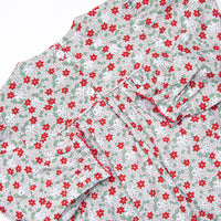 Holly Jolly Floral Smocked Legging Set, Green