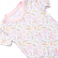 Carrots and Cuddles Bamboo Pajama Short Set, Pink