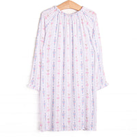 Sugar Plum Soiree Bamboo Long Sleeve Night Gown, Pink