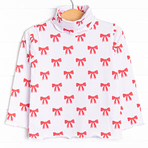 Proper and Tied Turtleneck, Red