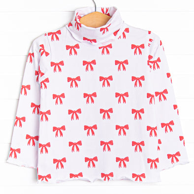Proper and Tied Turtleneck, Red