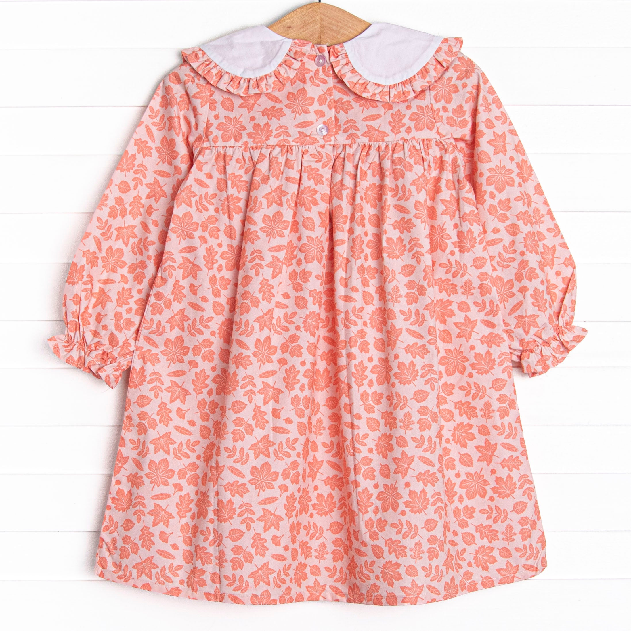 Beauti-fall Leaves Dress, Pink – Stitchy Fish