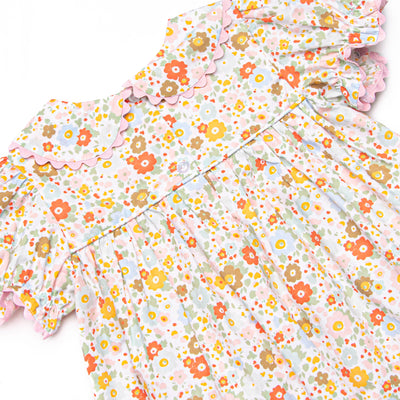 Buttercup Bows Smocked Bubble, Pink