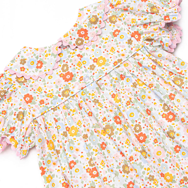 Buttercup Bows Smocked Bubble, Pink