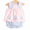 Soft Serve Scoops Applique Diaper Set, Pink