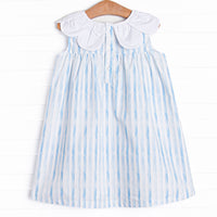 Watercolor Ribbons Dress, Blue