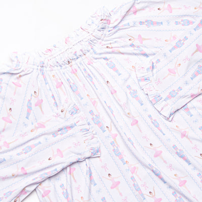 Sugar Plum Soiree Bamboo Long Sleeve Night Gown, Pink