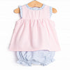 Soft Serve Scoops Applique Diaper Set, Pink