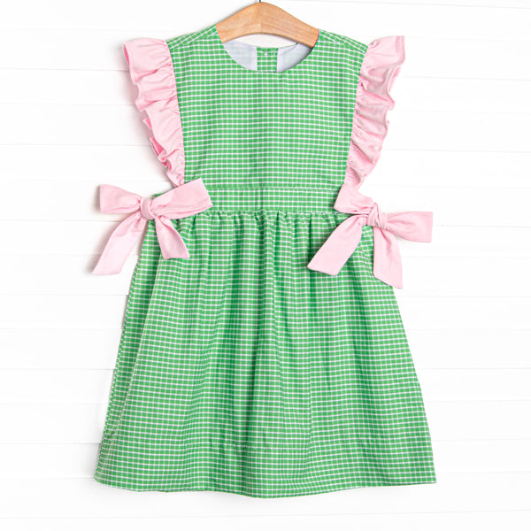 Greenscape Garden Side Tie Dress, Green
