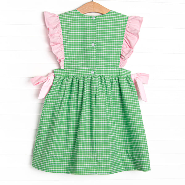 Greenscape Garden Side Tie Dress, Green