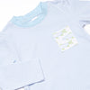 Clear Lake Catch Knit Pant Set, Blue