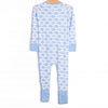 With the Tide Bamboo Zippy Pajama, Blue