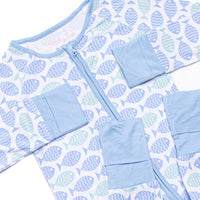 With the Tide Bamboo Zippy Pajama, Blue