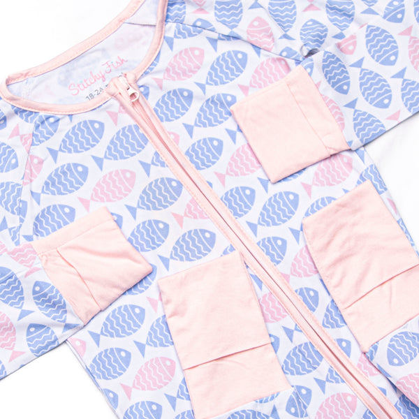 With the Tide Bamboo Zippy Pajama, Pink