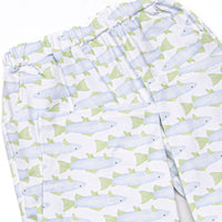 Clear Lake Catch Knit Pant Set, Blue