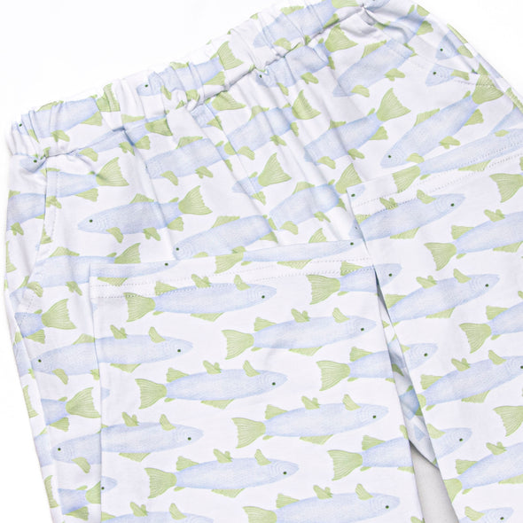 Clear Lake Catch Knit Pant Set, Blue