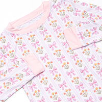 Bedtime Bouquets Bamboo Pajama Set, Pink