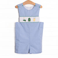 Master Class Smocked Jon Jon, Blue