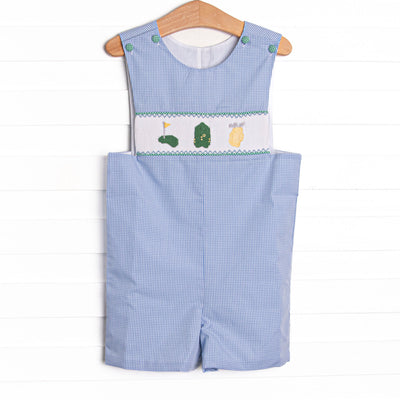 Master Class Smocked Jon Jon, Blue