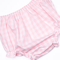 All Decked Out Smocked Diaper Set, Pink