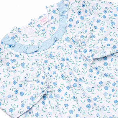 Mae Magnolia Ruffle Legging Set, Blue