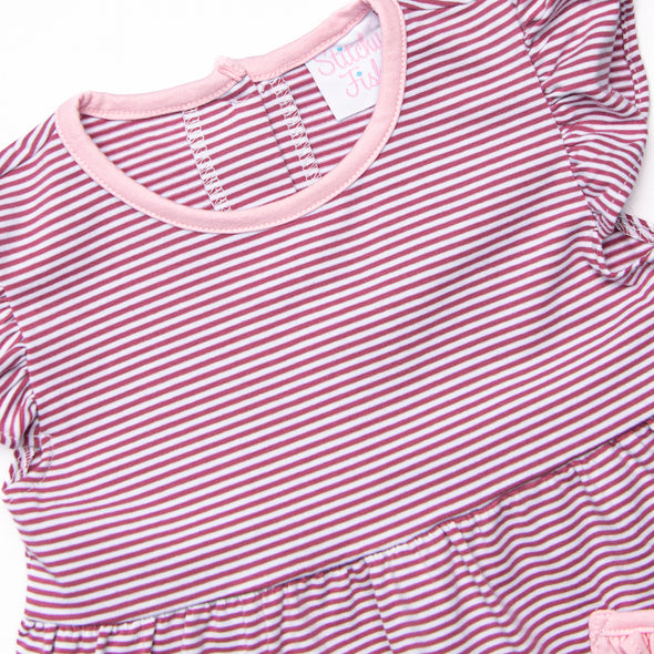 Everly Legging Set, Purple Stripe
