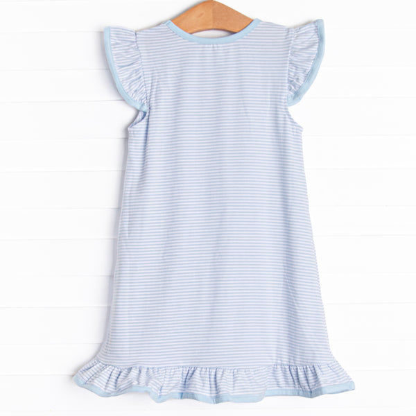 Sundae Sweets Applique Dress, Blue