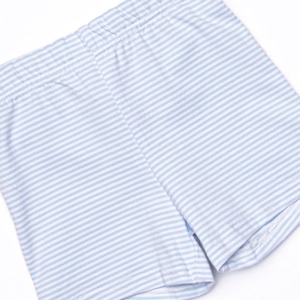 Daddy's Caddy Embroidered Dress, Blue
