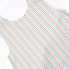 Rainbow Waves Ruffle Short Set, Blue