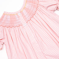 Harvest Hues Smocked Romper, Pink
