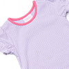 Poppy Ruffle Short Set, Pink and Purple Stripe