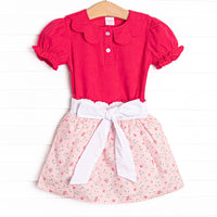 Floral Finds Skirt Set, Pink