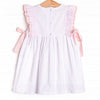 Big Sister Embroidered Dress, White