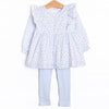 Blue Willow Legging Set, Blue