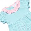 Annie Puff Sleeve Bubble, Mint Stripe