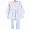 Blue Willow Legging Set, Blue