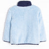 Fuzzy Zip-Up Jacket, Blue