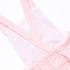 Peace, Love, and Popsicles Ruffle Applique Sunsuit, Pink