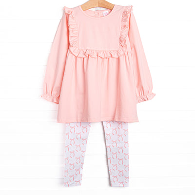 Brooklyn Bows Legging Set, Pink