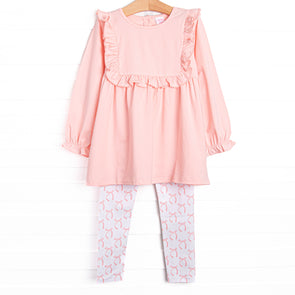 Brooklyn Bows Legging Set, Pink
