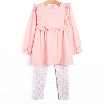 Brooklyn Bows Legging Set, Pink