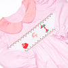 Letters to Santa Smocked Bubble, Pink