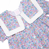 Buttoned Up Blossoms Dress, Purple
